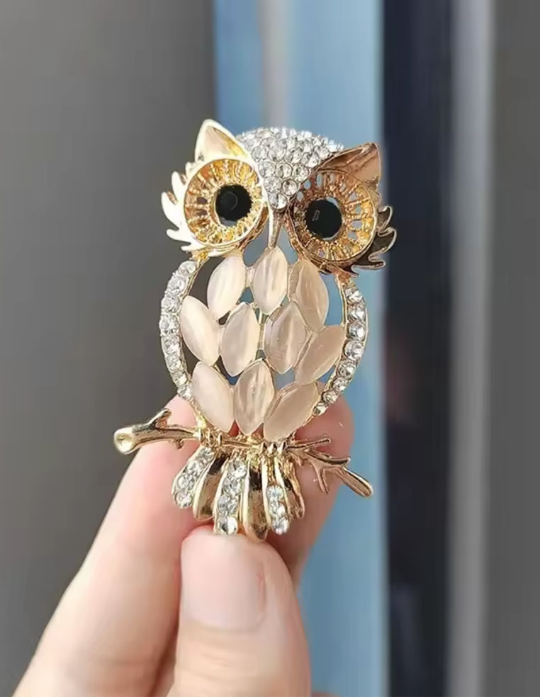 Broche en forme de chouette hibou 2