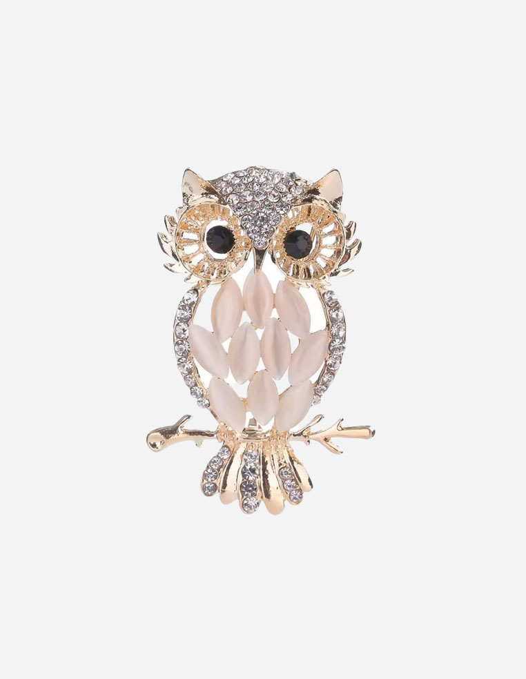 Broche en forme de chouette hibou