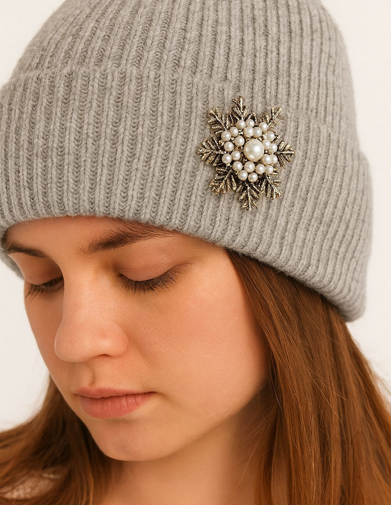 Broche flocon de Noël LOUISON