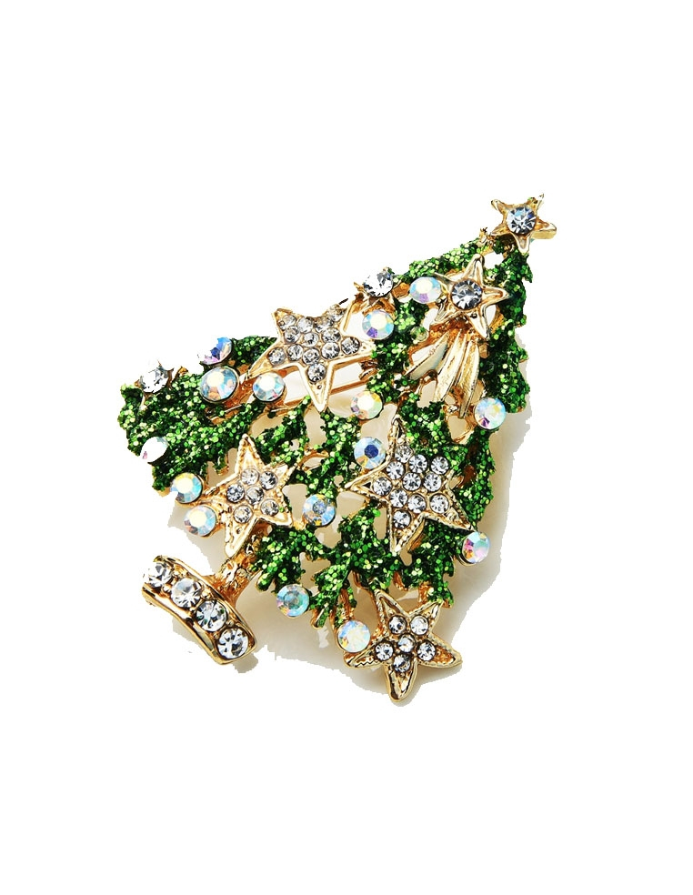 Broche pins arbre de noel pour femme 2