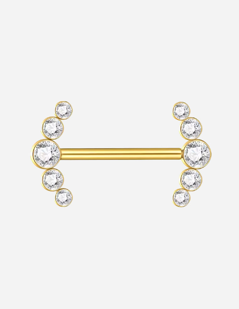 piercing téton barre titane