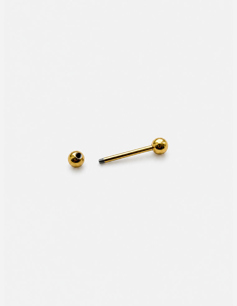Piercing de mamelon chirurgical barre