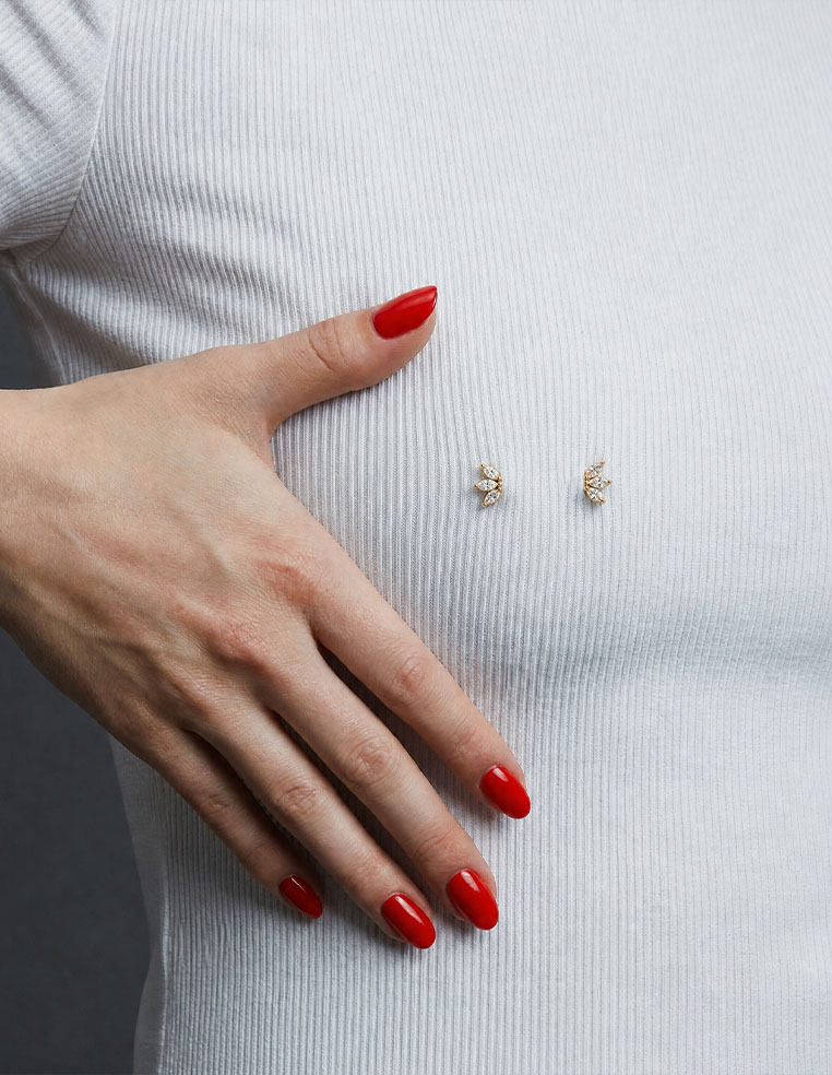 Piercing téton sexy femme