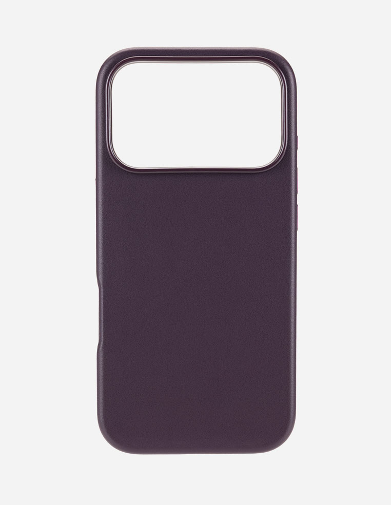 Coque en cuir bordeaux iPhone 18 Pro - 18 Pro Max - 17 Pro - 17 Pro Max
