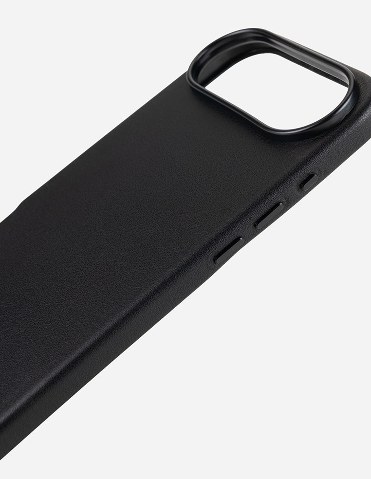 Coque en cuir noir  iPhone Air