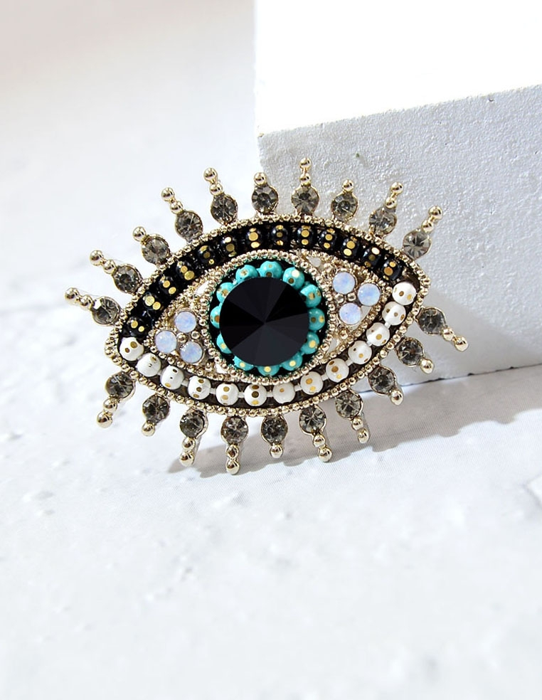 Broche forme oeil pour femme 2