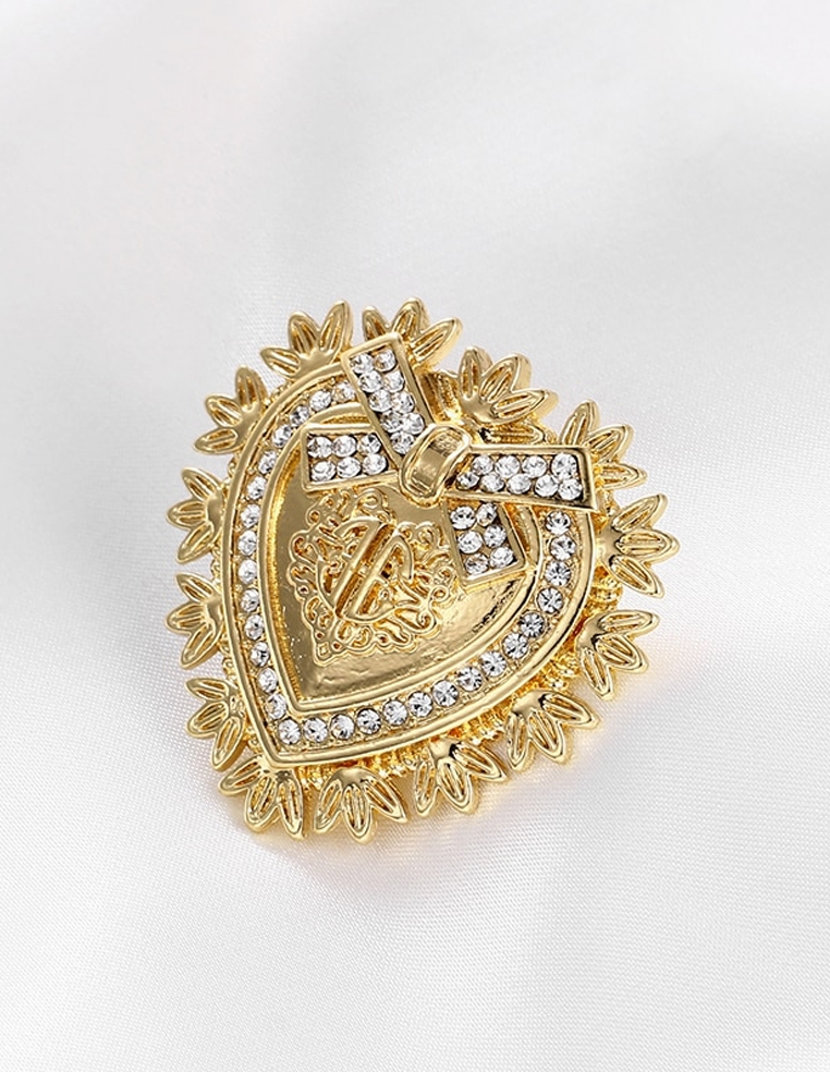 Broche blason doré 2