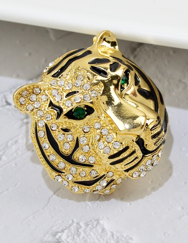 Broche tête de lion