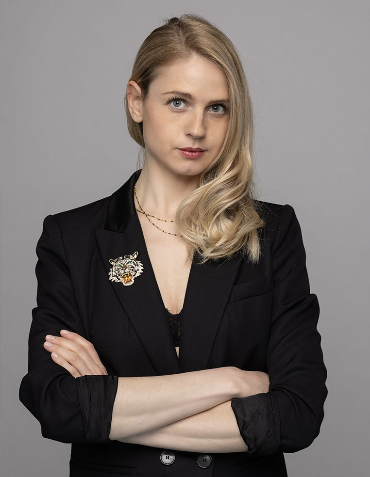 Broche pour femme tête de lion