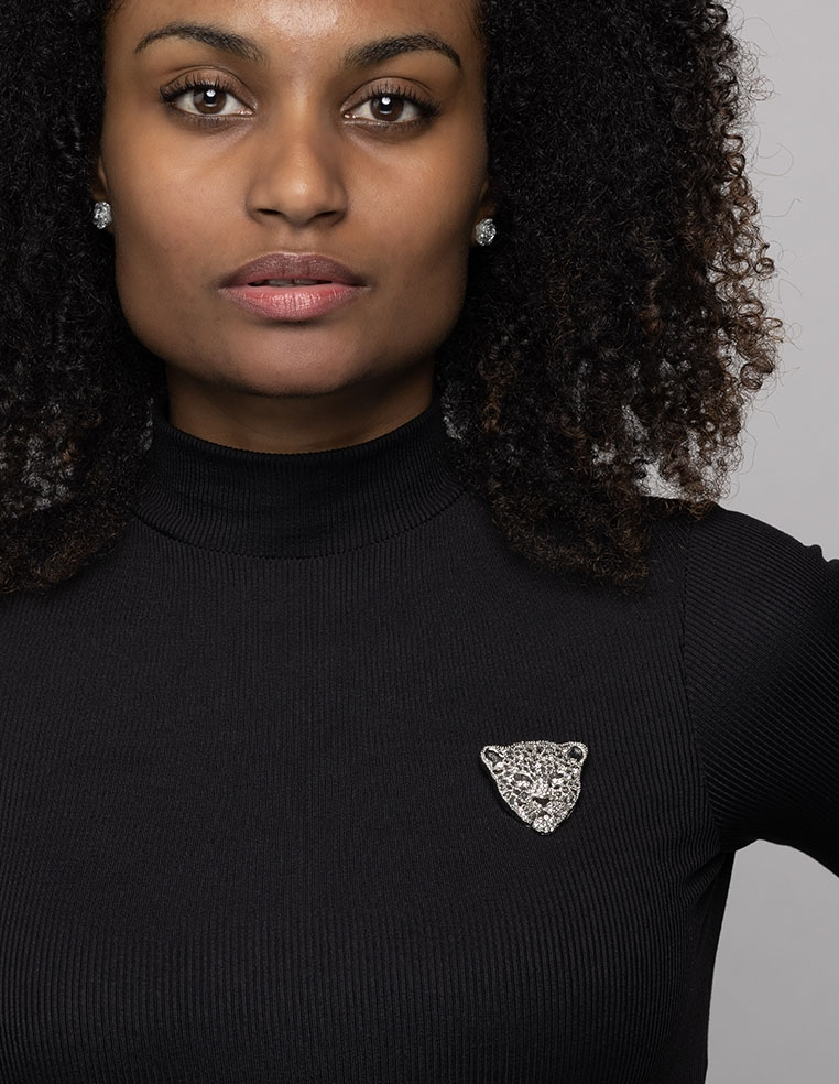Broche léopard