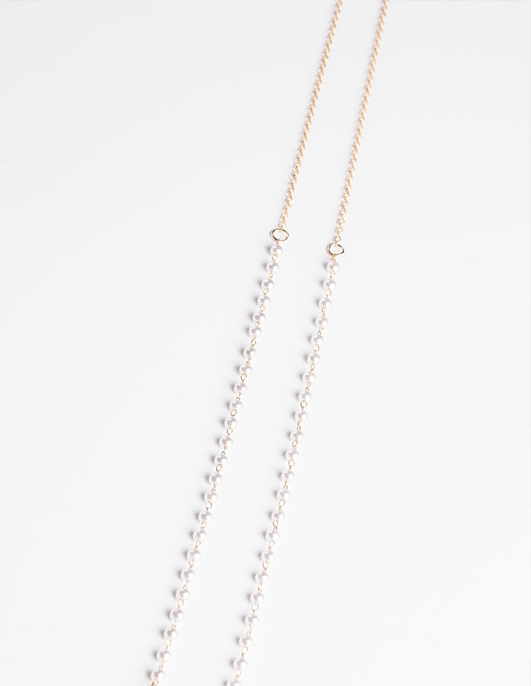 chaîne à lunettes petites perles